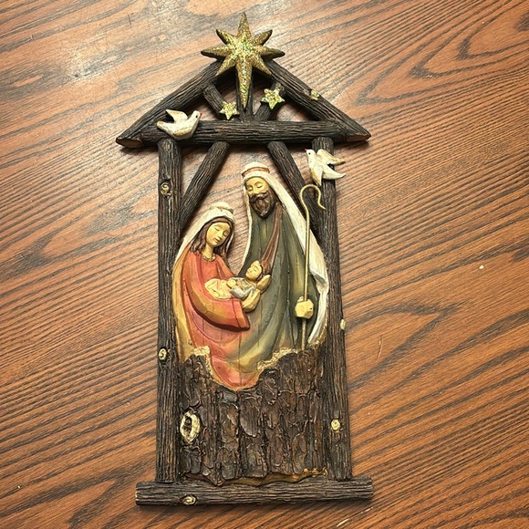 Christmas Nativity stable wall hanging - Picture 9 of 12